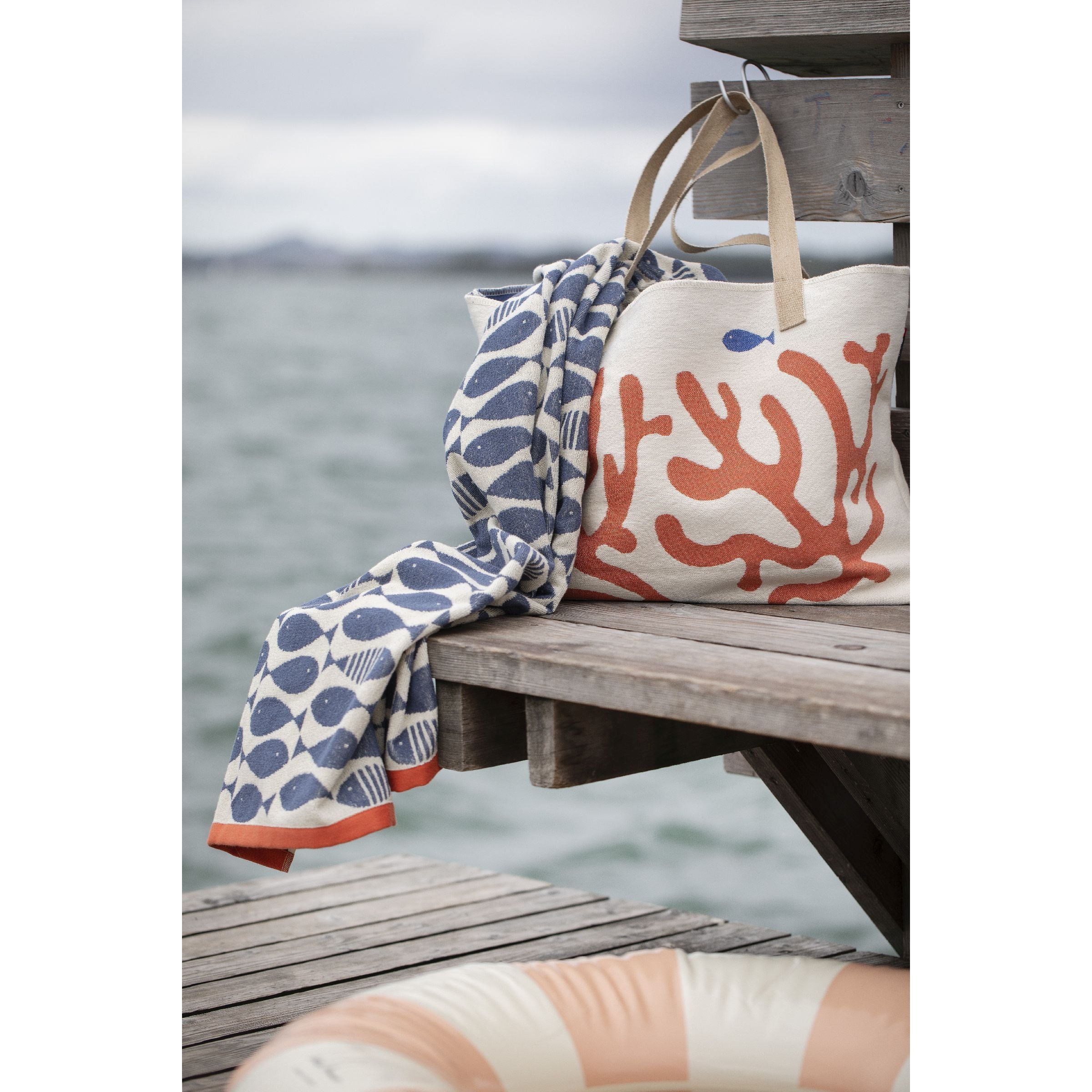 David Fussenegger PLAYA Sardines Frottee-Strandtuch