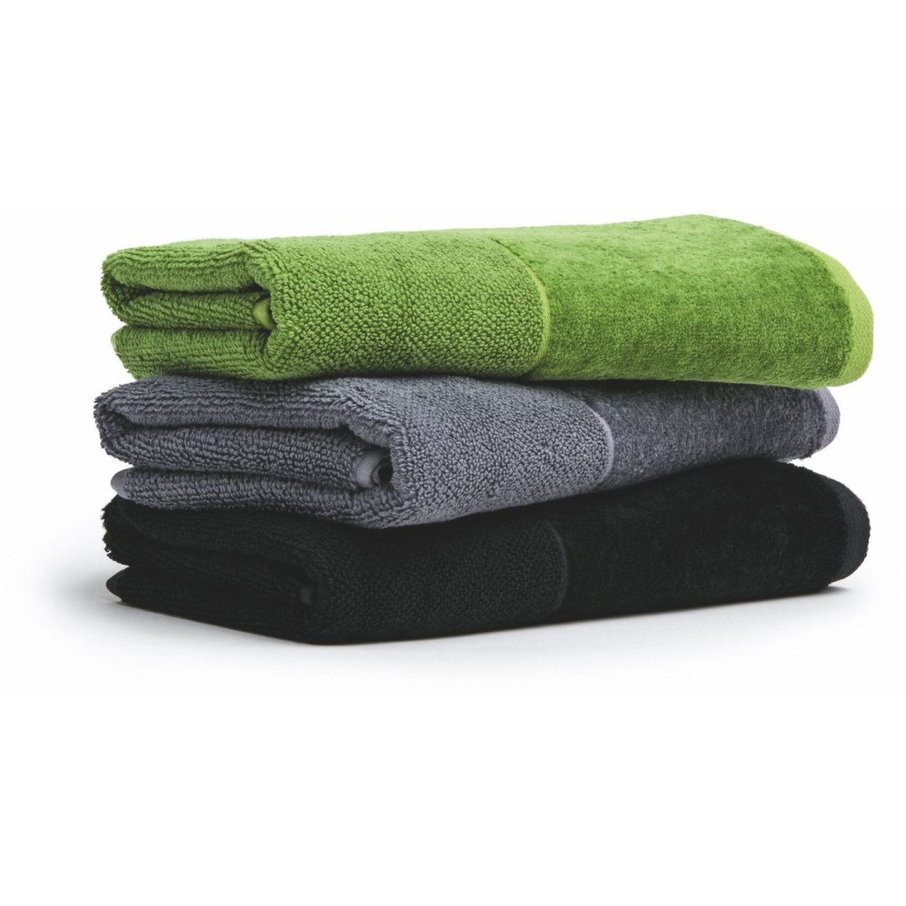 Möve Bamboo Luxe handdoek effen met velours rand