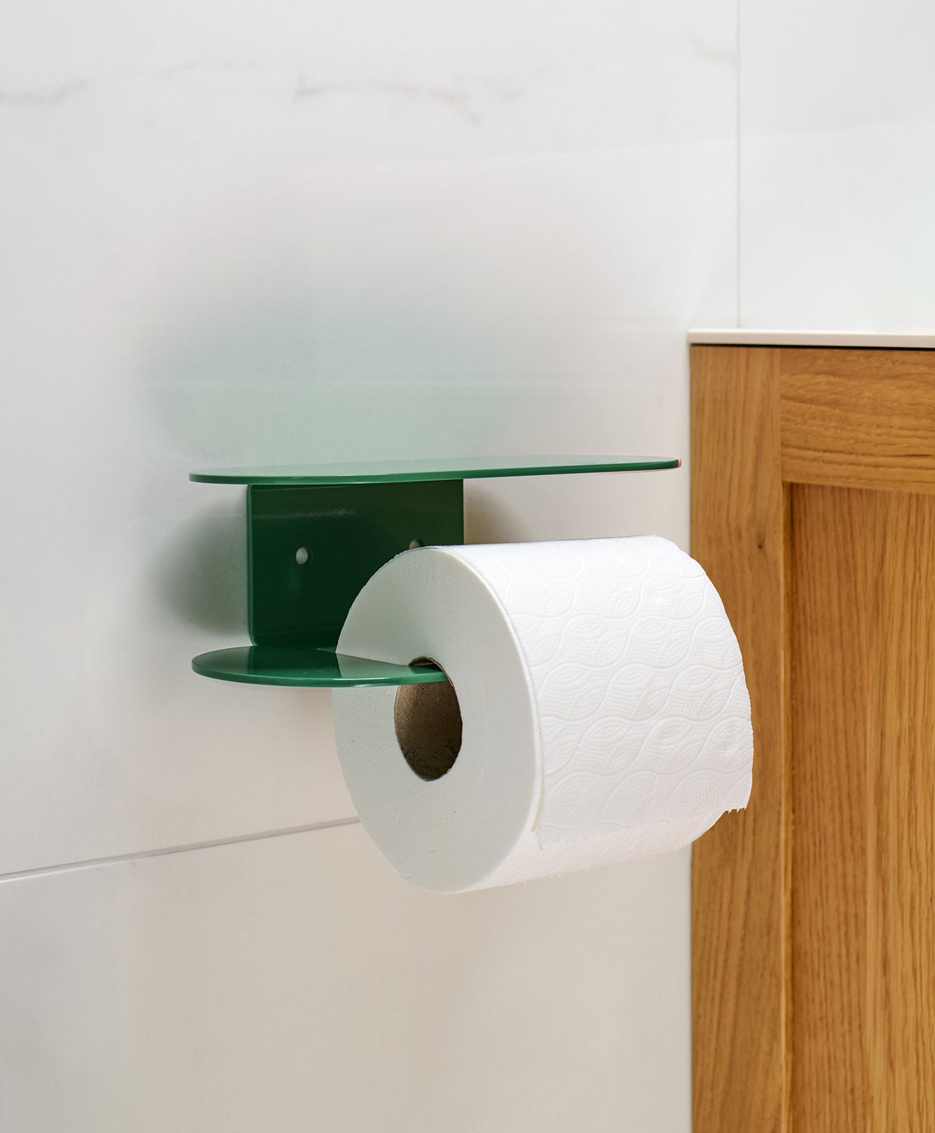 Toilettenpapierhalter ohne Bohren mit Ablage ORBI