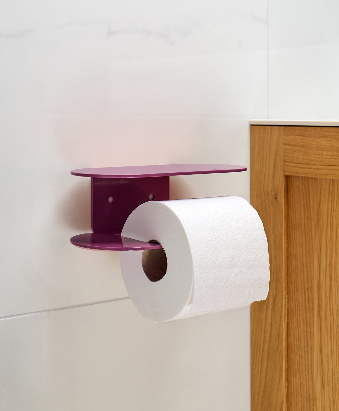 Toilettenpapierhalter ohne Bohren mit Ablage ORBI