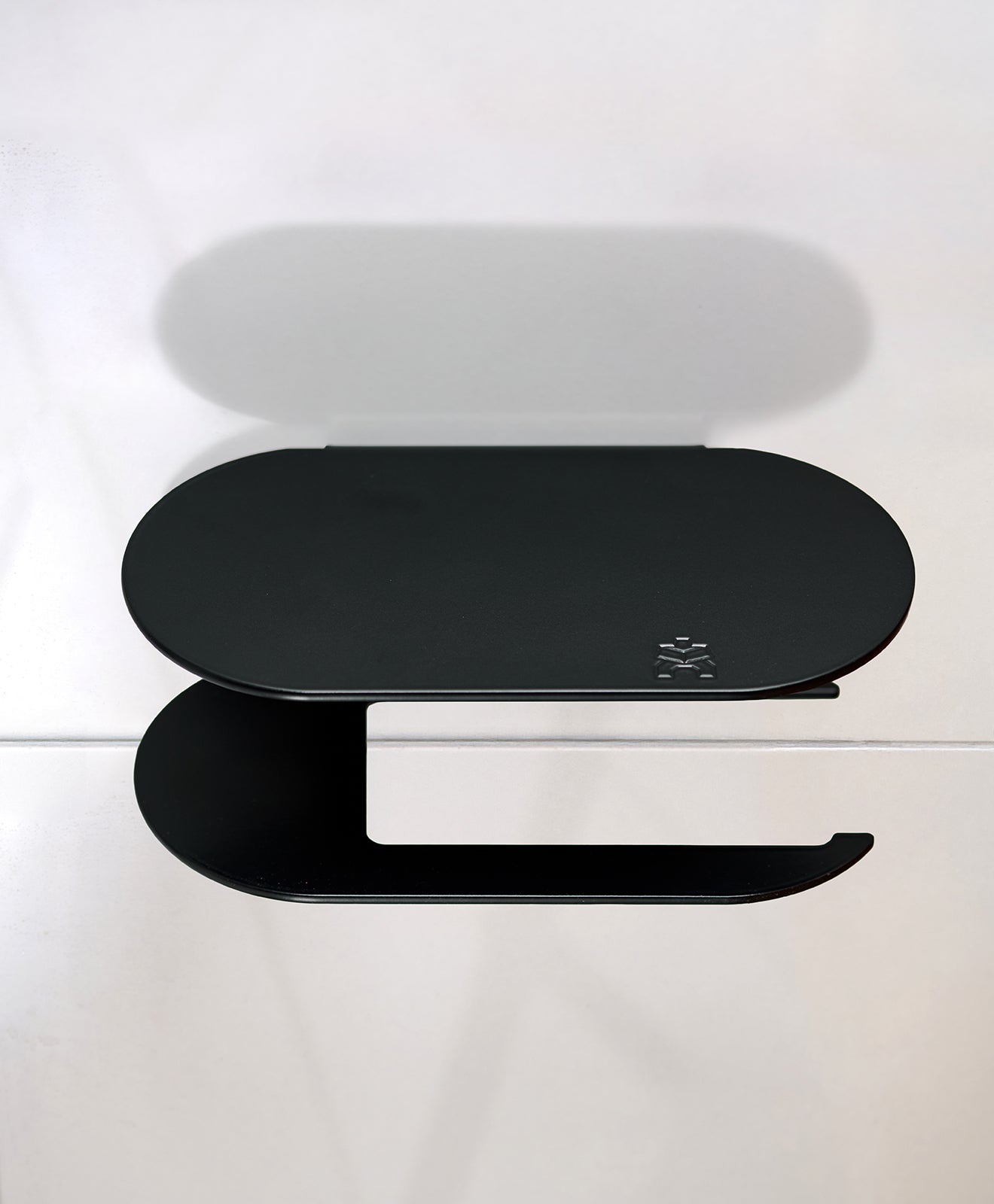 Toilettenpapierhalter ohne Bohren mit Ablage ORBI