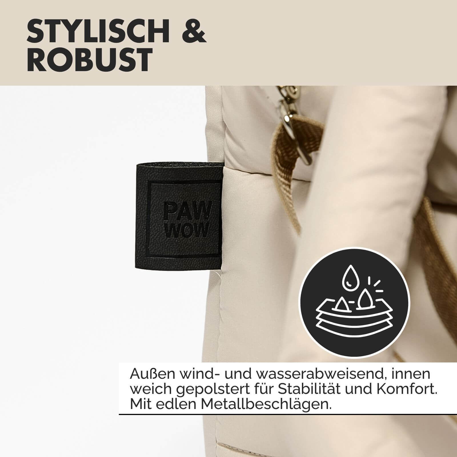 Hundetragetasche SARA Beige