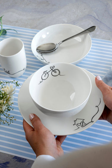 Villeroy & Boch Statement Lines Familiemokken met handvat - Set van 6