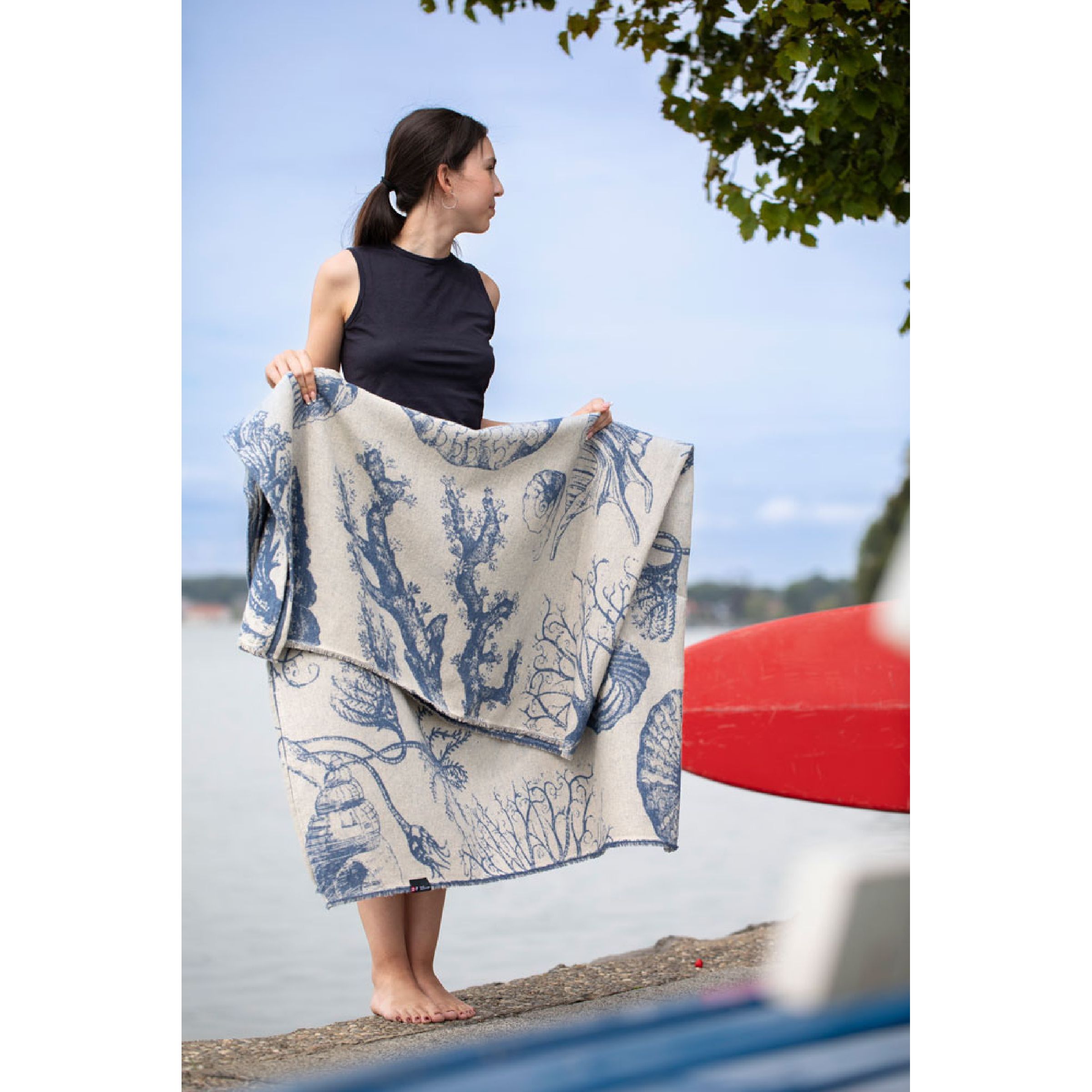 David Fussenegger ALBA Leinen Schnecke Kissenhülle