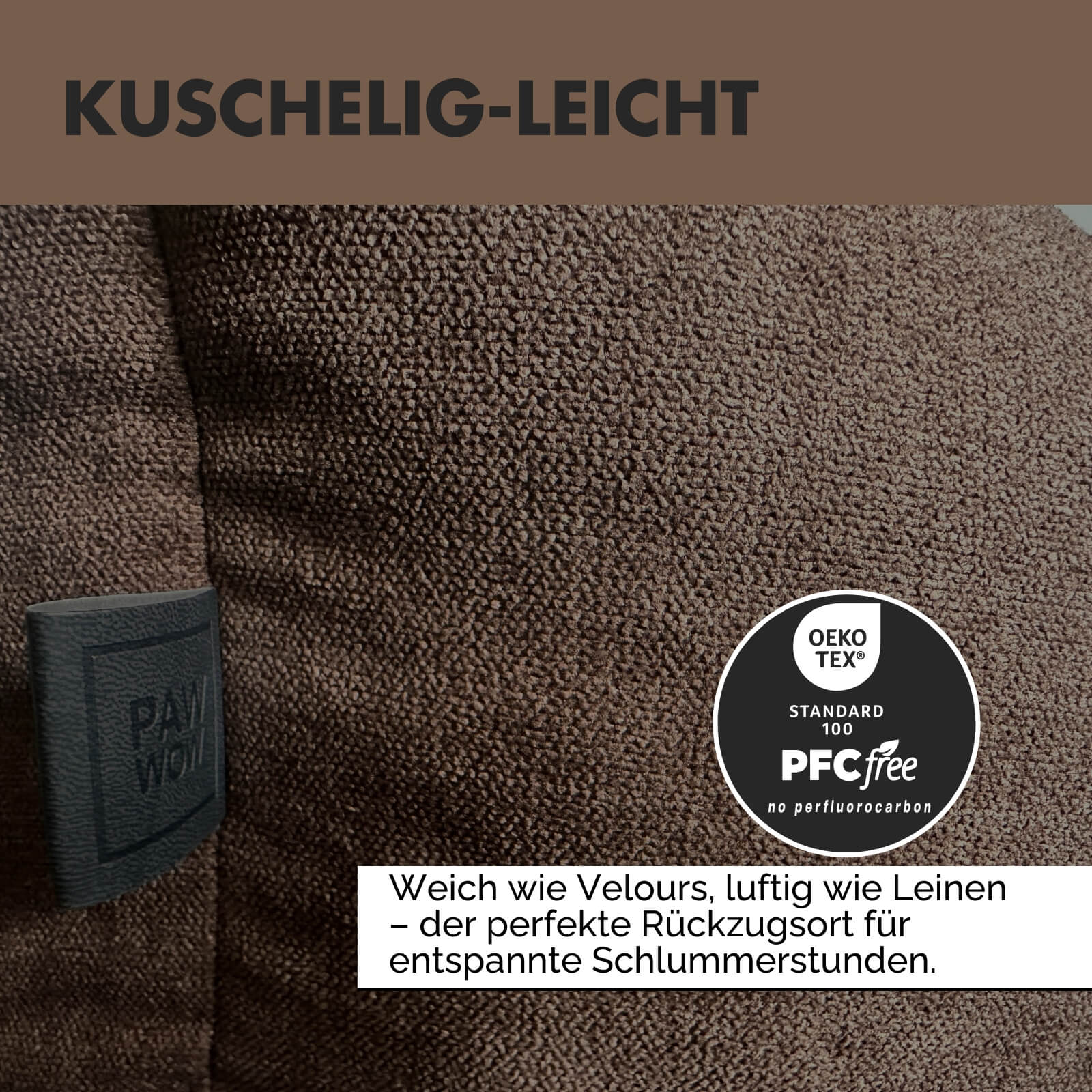 Hundebett EMMA Braun