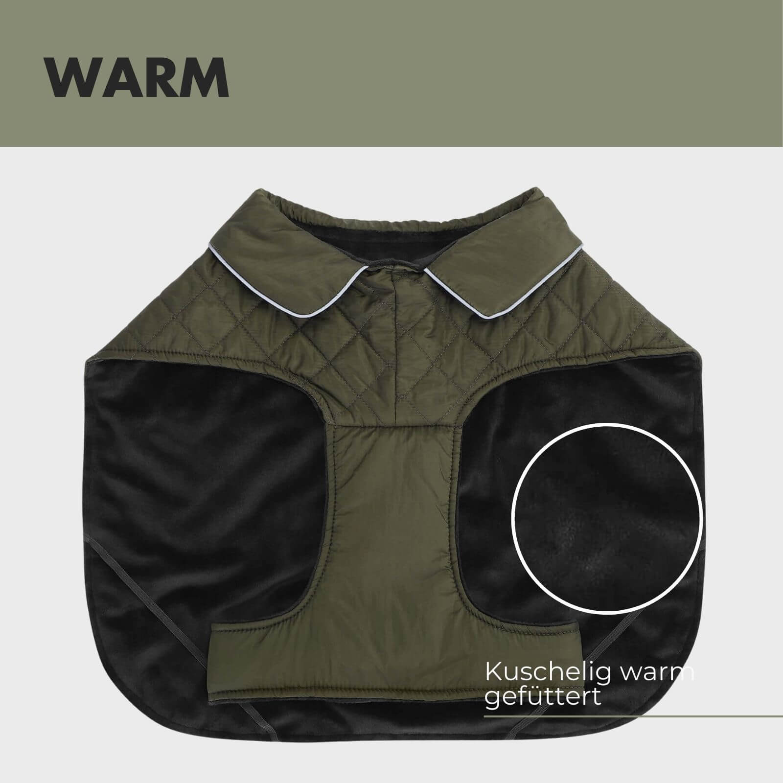 Hundejacke FRITZ Olive