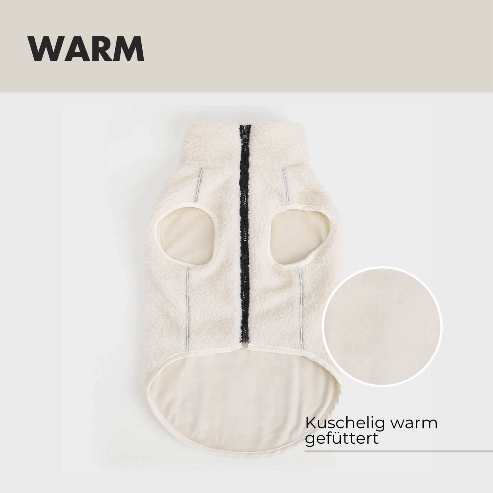 Hundejacke MIKA Beige