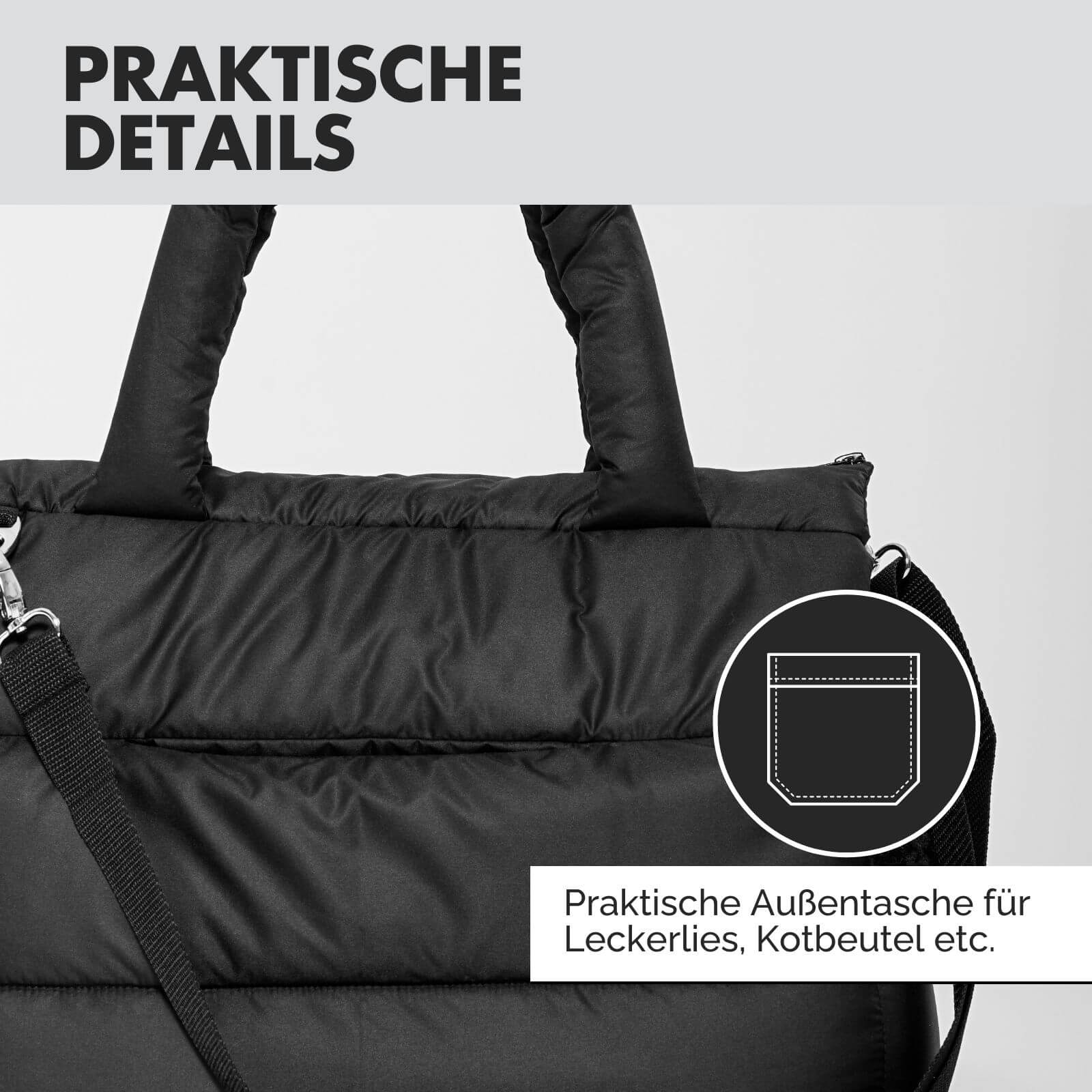 Hundetragetasche SARA Schwarz