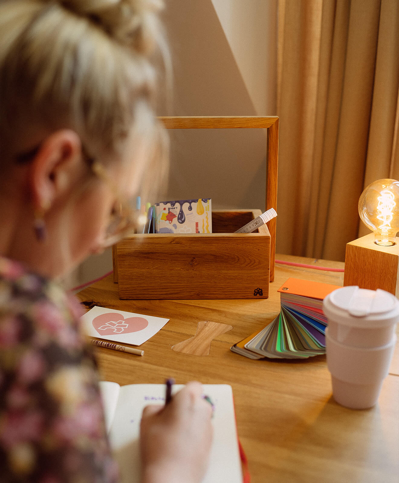 Holzkiste Eiche mit Griff KLEINER FRITZ