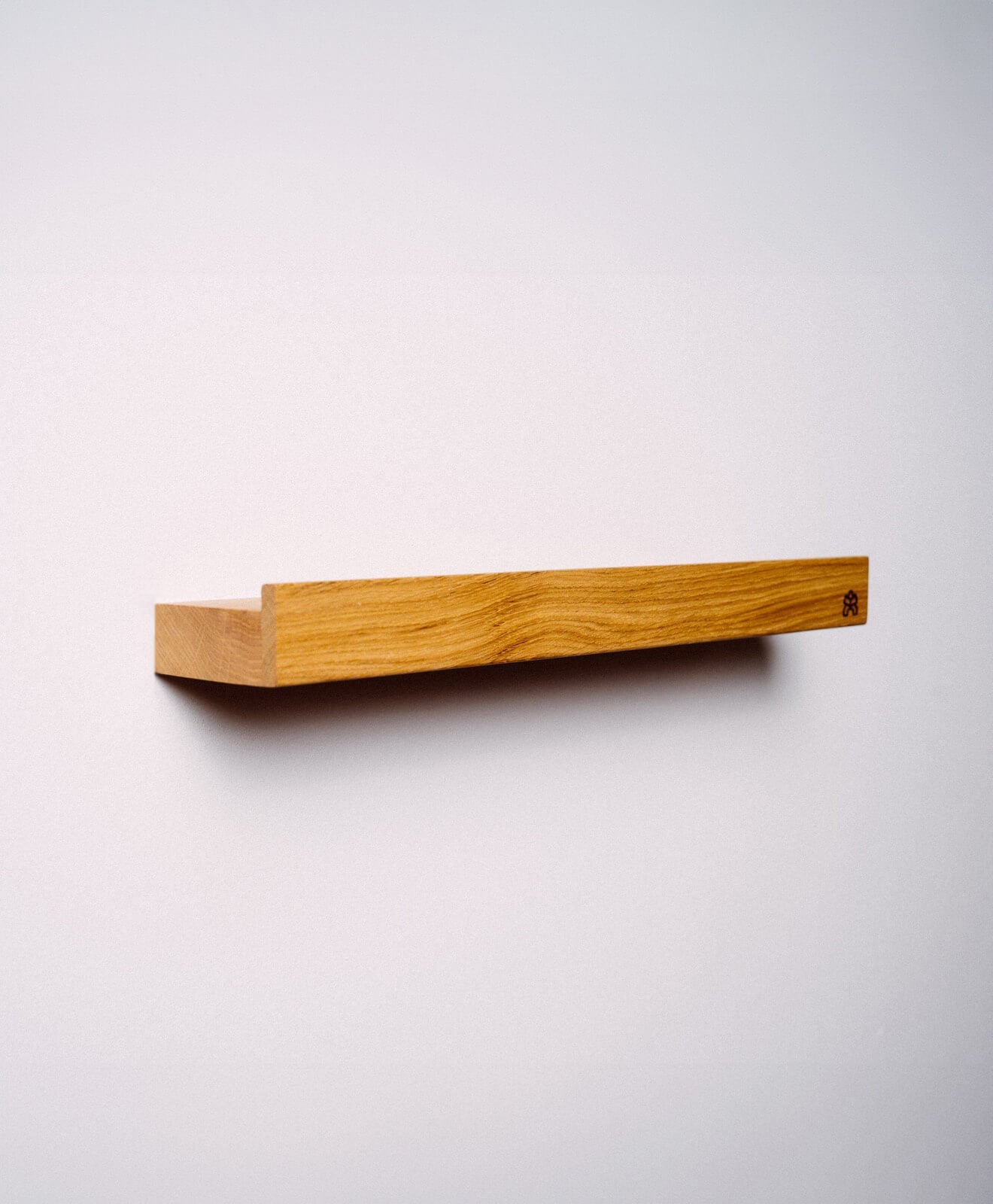 Wandregal Holz Eiche FIERS mit Kante